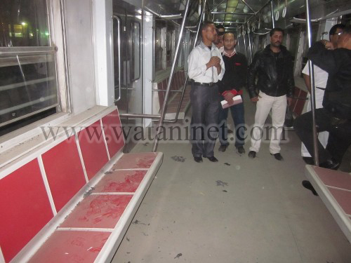 مترو المرج من الداخل بعد حادث الانفجار