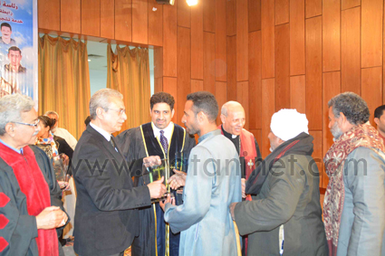 تكريم شهداء مصر بليبيا على مسرح المحافظة (7)