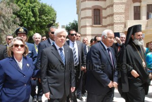 الرئيس اليونانى- ومحافظ القاهرة يفتتحان- تجديد دير -مارجرجس والمتحف الجديد (2)