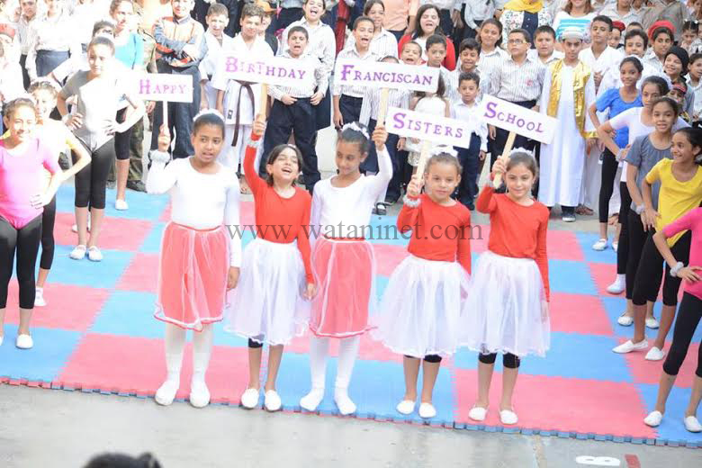 مدرسة الراهبات الفرانسيسكانيات ببني سويف تحتفل بالعيد الاول لتعميرها 2