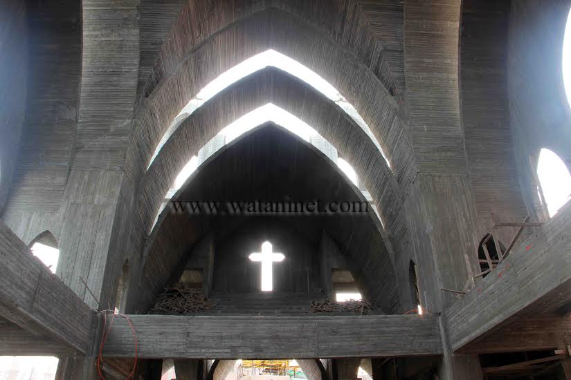كنيسة الصليب تحفة معمارية بثكنات المعادى 14