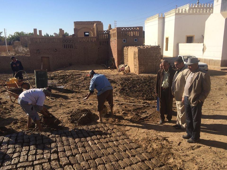 مشروع تشغيل الشباب لترميم قرية القصر الأثرية