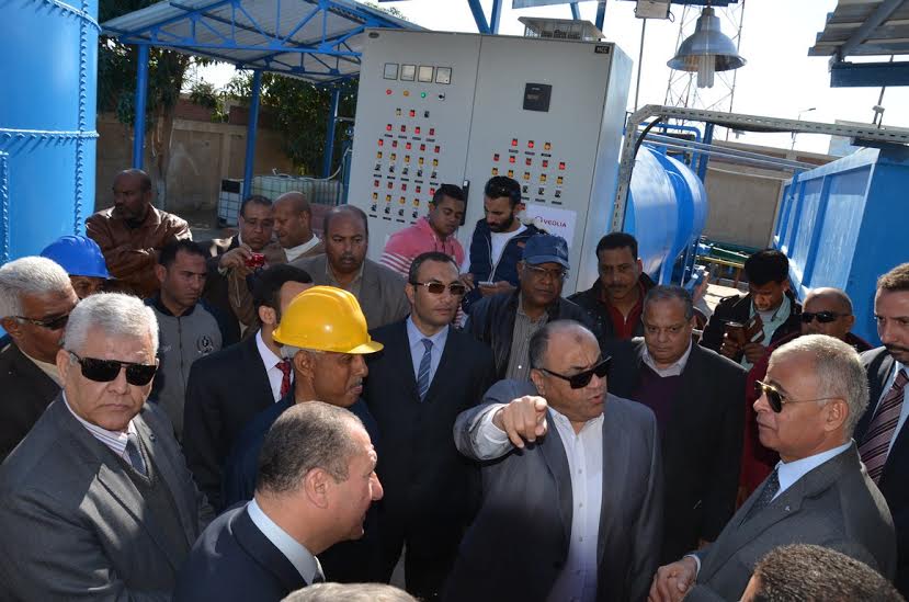 بالصور افتتاح محطة مياه الشلوفة بمحافظة السويس