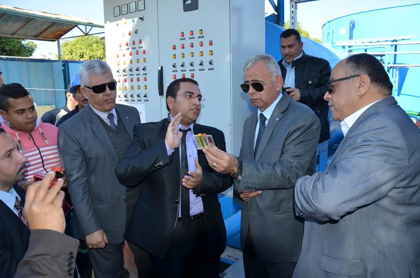  بالصور افتتاح محطة مياه الشلوفة بمحافظة السويس
