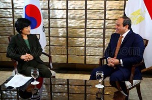 السيسى يجري عددا من اللقاءات والحوارات مع وسائل الإعلام في كوريا الجنوبية2