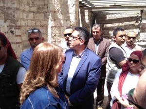 وزير الآثار يتفقد  عدد من المواقع الأثرية والمتاحف  بالإسكندرية4