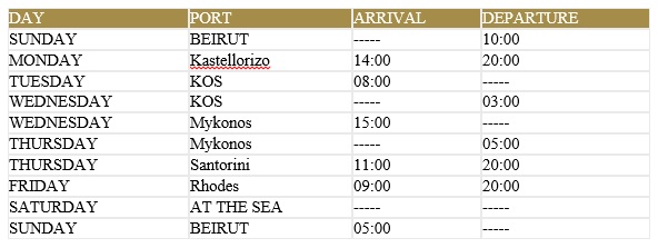 Tishoury boat schedule