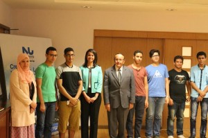 جامعة النيل تكرم الطلاب الفائزين بأوليمبياد العلوم4