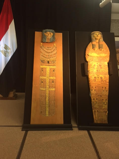 شكري يشهد تسليم قطع اثرية بسفارة مصر في واشنطن (1)