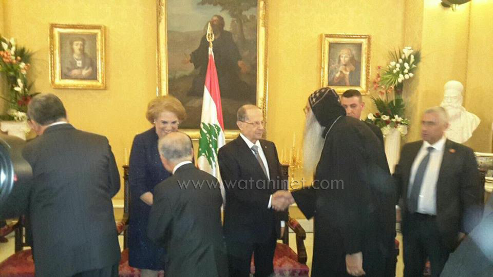 الأنبا برنابا يلتقي بالرئيس اللبناني بروما (4)