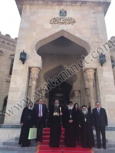 الرئيس العراقي يستقبل مطران القدس 3